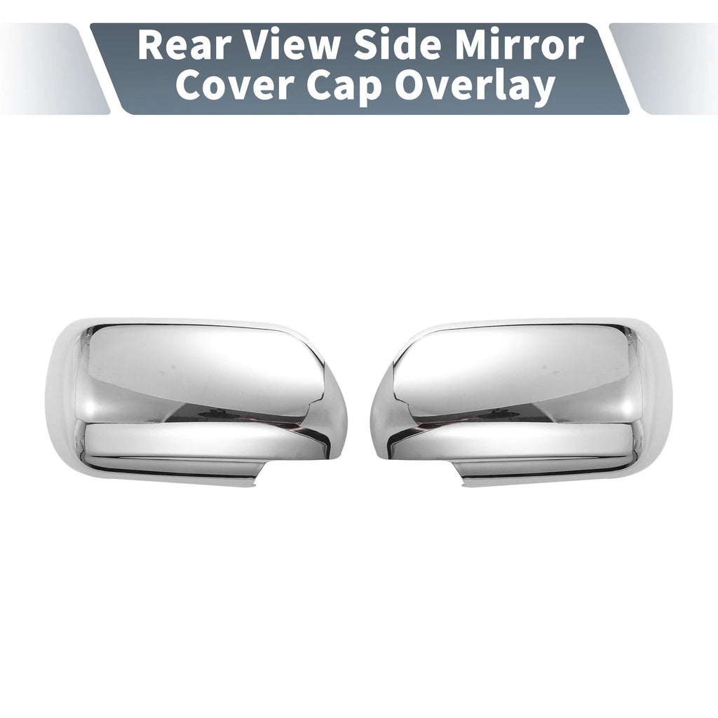 Pair Rearview Mirror Cover Overlay Chrome for Suzuki Grand Vitara (2006–2014)