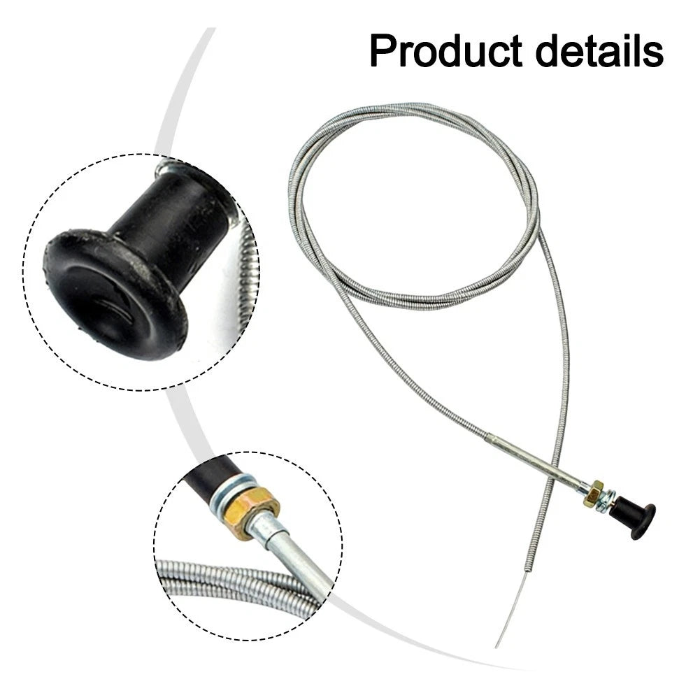 Metal Pull Cord Cable for Lawn Mowers, Tractors, Go-Karts (96 Inch)