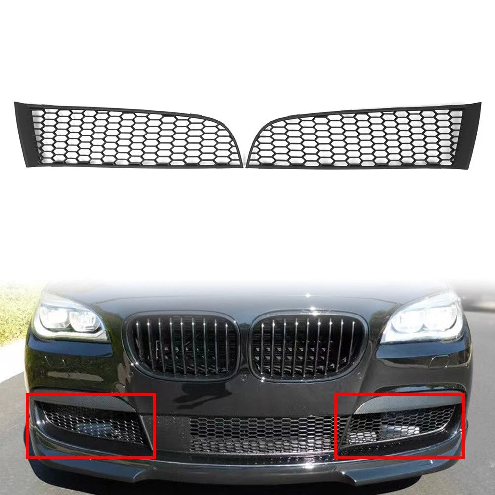Front Bumper Lower Fog Light Grille for BMW 7 Series F01 F02 F04 M Sport