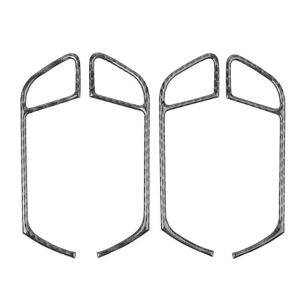 Set of 4 Carbon Fiber Door Handle Panel Trim for Audi A4 B8 (2009–2016)