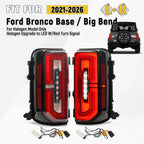 Halogen Upgrade LED Tail Lights for Ford Bronco (2021–2026) Left+Right Pair