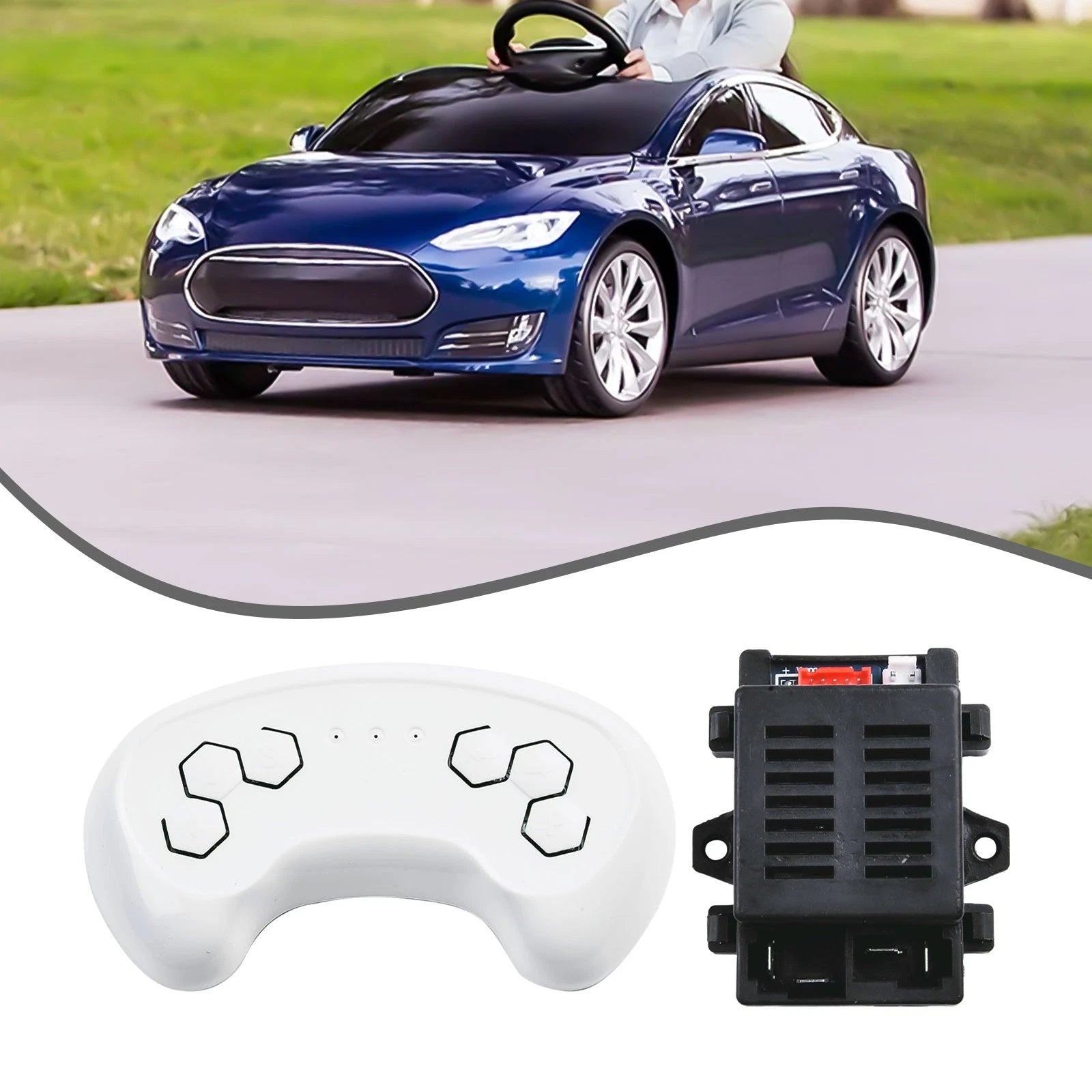 Replacement Receiver and Remote for Children's Electric Cars HH701K 24G 12V/6V