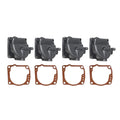 Set of 4 Carb Bowl Float Chamber Assy 433000 for Johnson Evinrude (1994–Up)