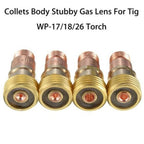 Gas Lens & Chuck Body for Tig WP-17/18/26 (Brass Collets)