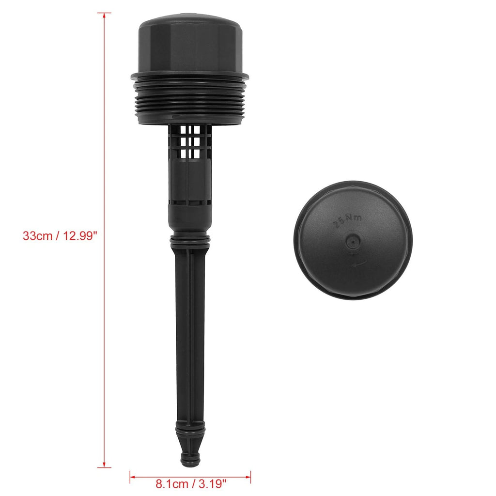Black Oil Filter Cap Cover 1121800710 for Mercedes C240 C320 (2001–2005)