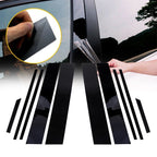 10pc Gloss Black Pillar Posts Door Window Trim for Toyota RAV4 (2019–2021)