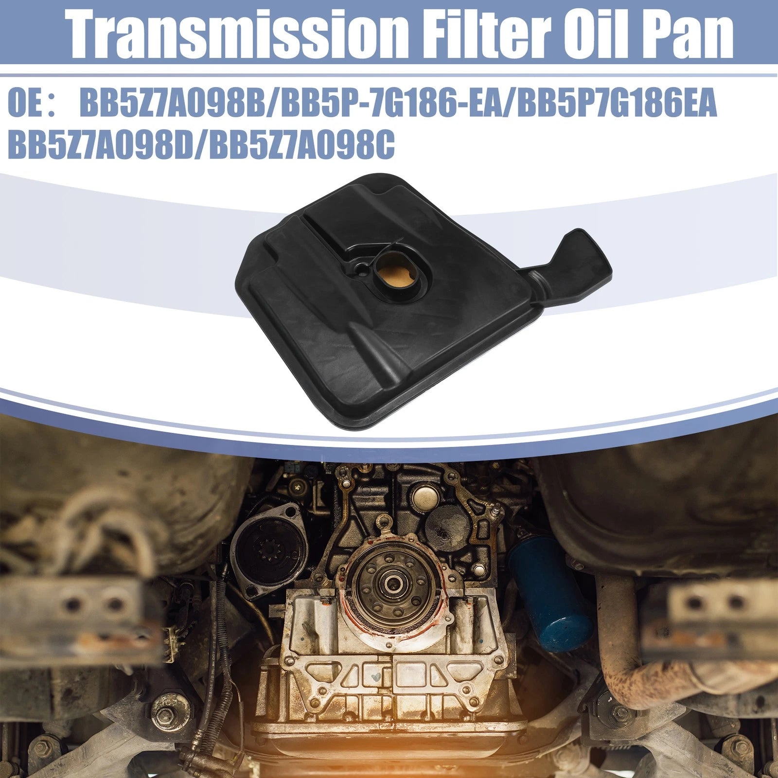 Transmission Filter Oil Pan Gasket for Ford Edge (2015–2023) No.BB5Z7A098B/BB5P-7G186-EA