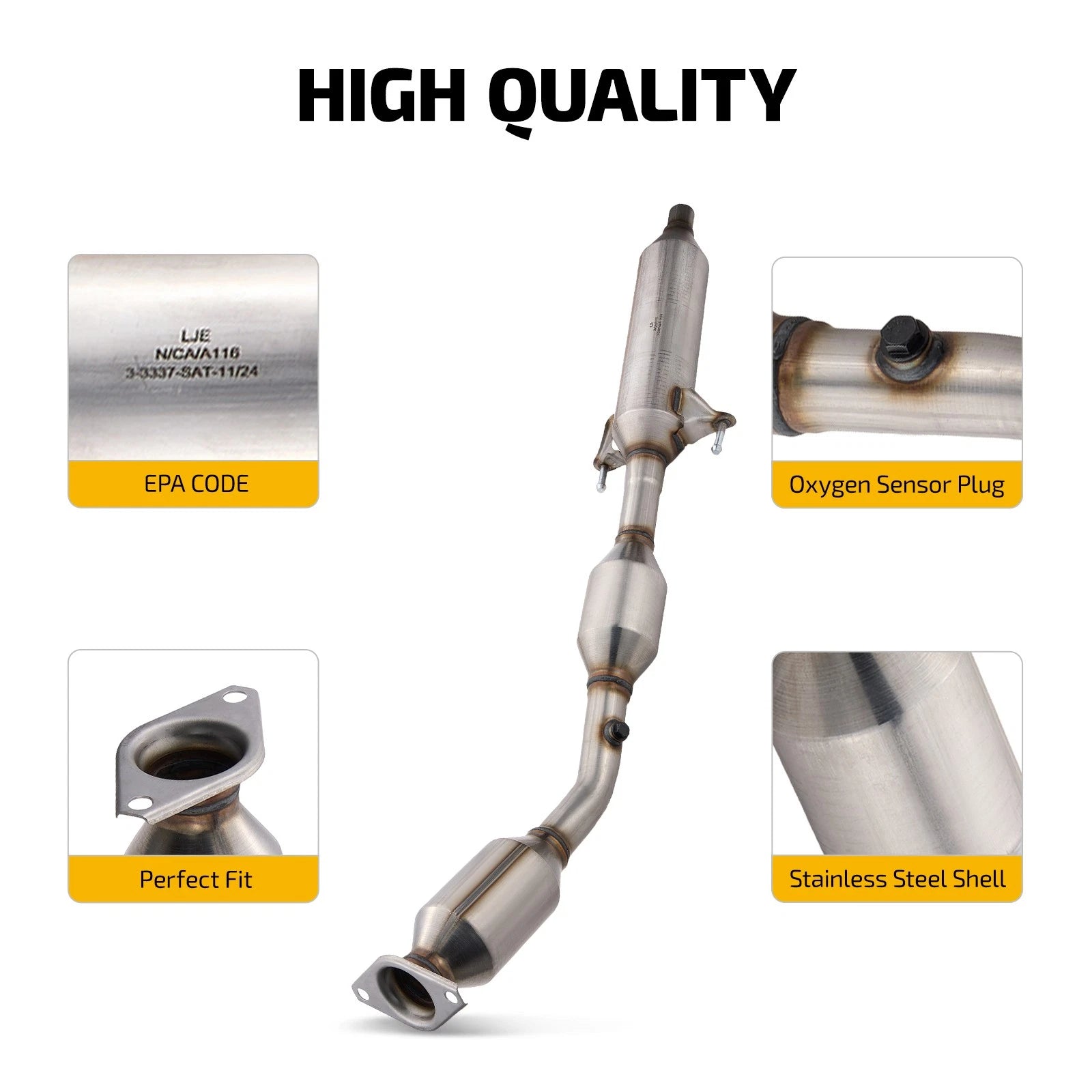 Front Catalytic Converter for Toyota Matrix L4 1.8L (2009–2013)