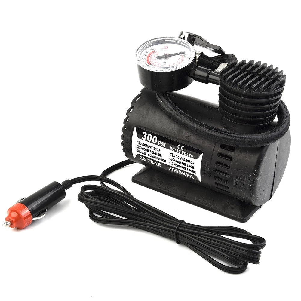 12V Electric Air Pump for Car Tire Inflator (300psi)