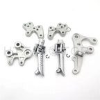 Front Footrest Bracket Assembly for Suzuki GSXR 1000 (2005–2014) Polish Silver