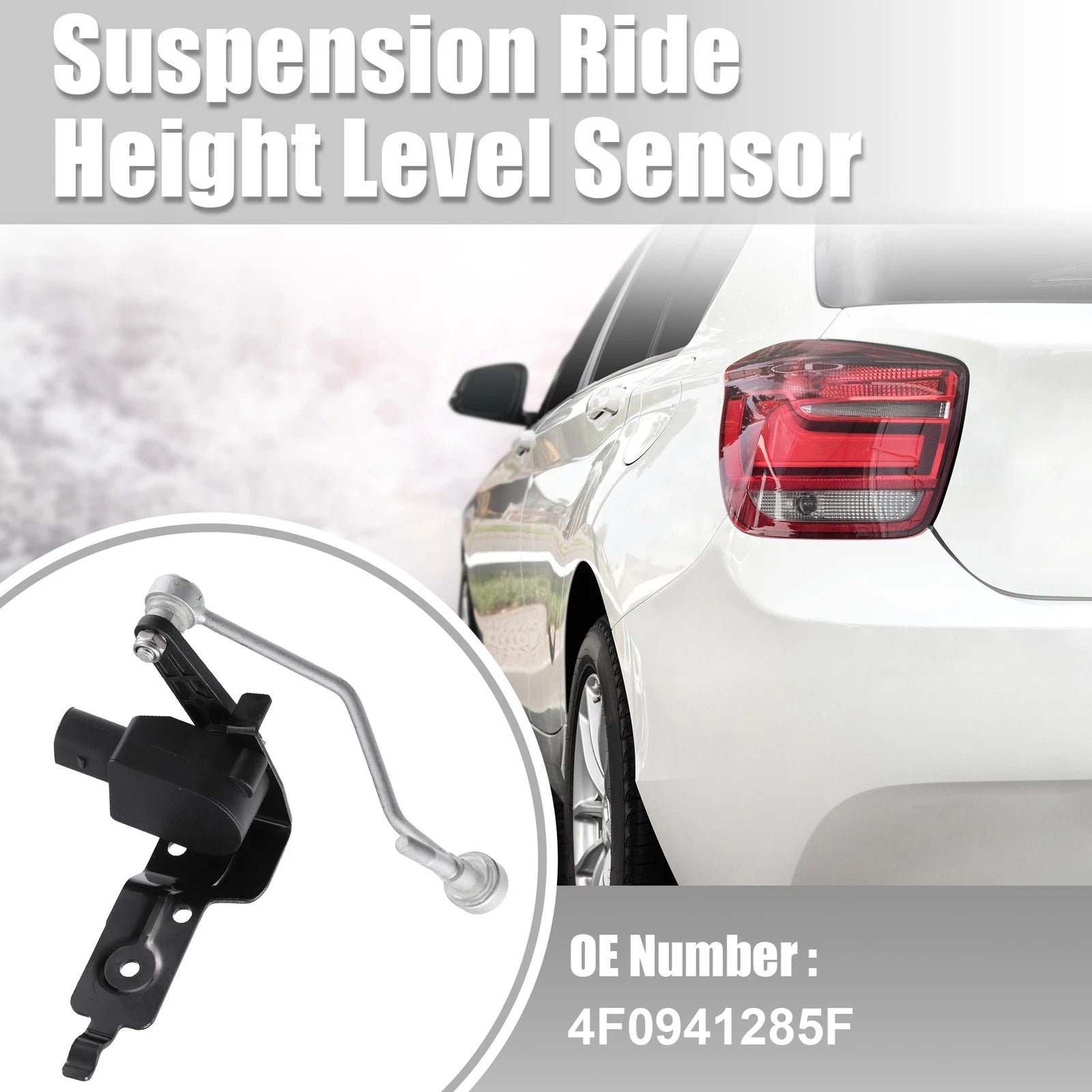 Set of 2 Front Left Air Suspension Ride Height Level Sensors for Audi A6 (2006–2011)