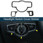 Headlight Switch Cover Sticker for Mercedes-Benz A B C E G Class CLA (Type-C)