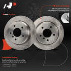 2x Rear Disc Brake Rotors for BMW 328i 325xi E90 (2007–2011)