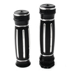 1" CNC Handle Bar Hand Grips for Harley Touring