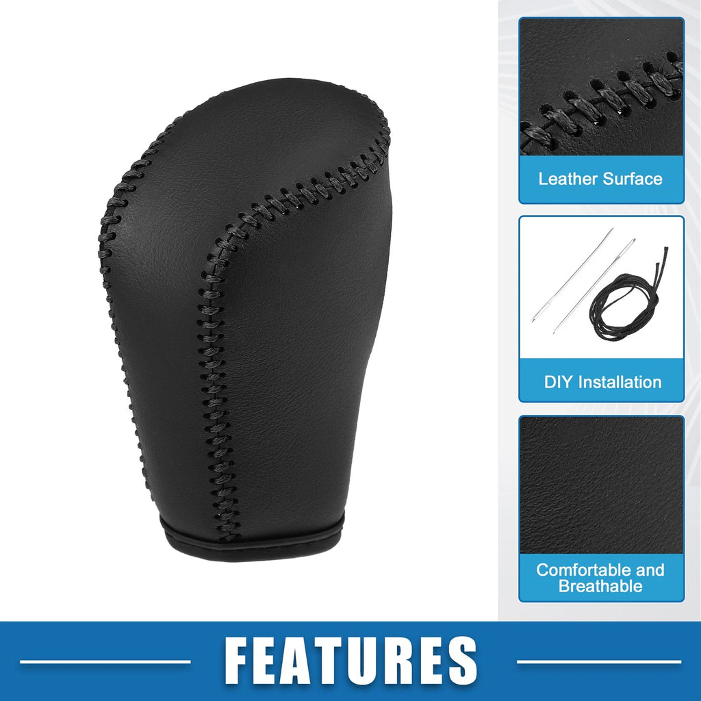 Gear Shifting Knob Cover for Mazda 3 Hatchback (2019–2021) Faux Leather Black