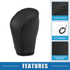 Gear Shifting Knob Cover for Mazda 3 Hatchback (2019–2021) Faux Leather Black