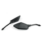 10mm Black Rear View Side Mirrors for Honda Suzuki Kawasaki