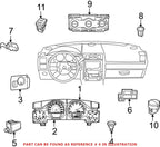 Ignition Switch Push Start Button for Jeep Grand Cherokee (2011–2021)