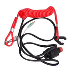 Kill Stop Switch Safety Lanyard for Yamaha Outboard 15-40HP (6E9-82575-09)