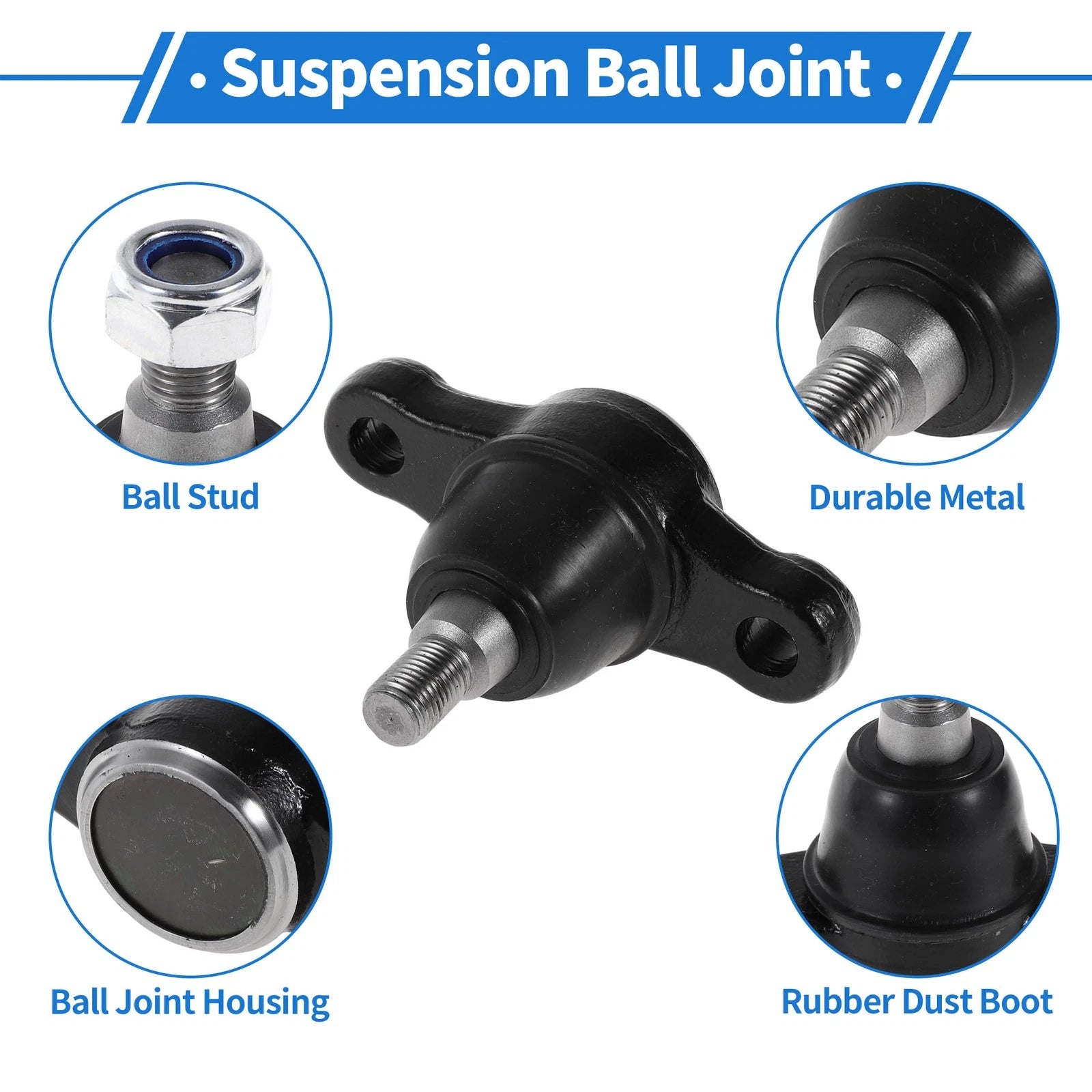 2X Front Lower Ball Joints for Hyundai Sonata (1998–2005) No.K80621/5176138A00