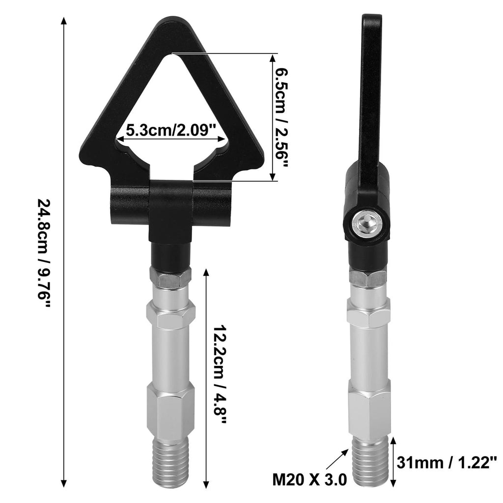 Tow Hook Screw Set for Audi A4 A5 S5 RS5 (2008–2023) - Black Triangle Shape