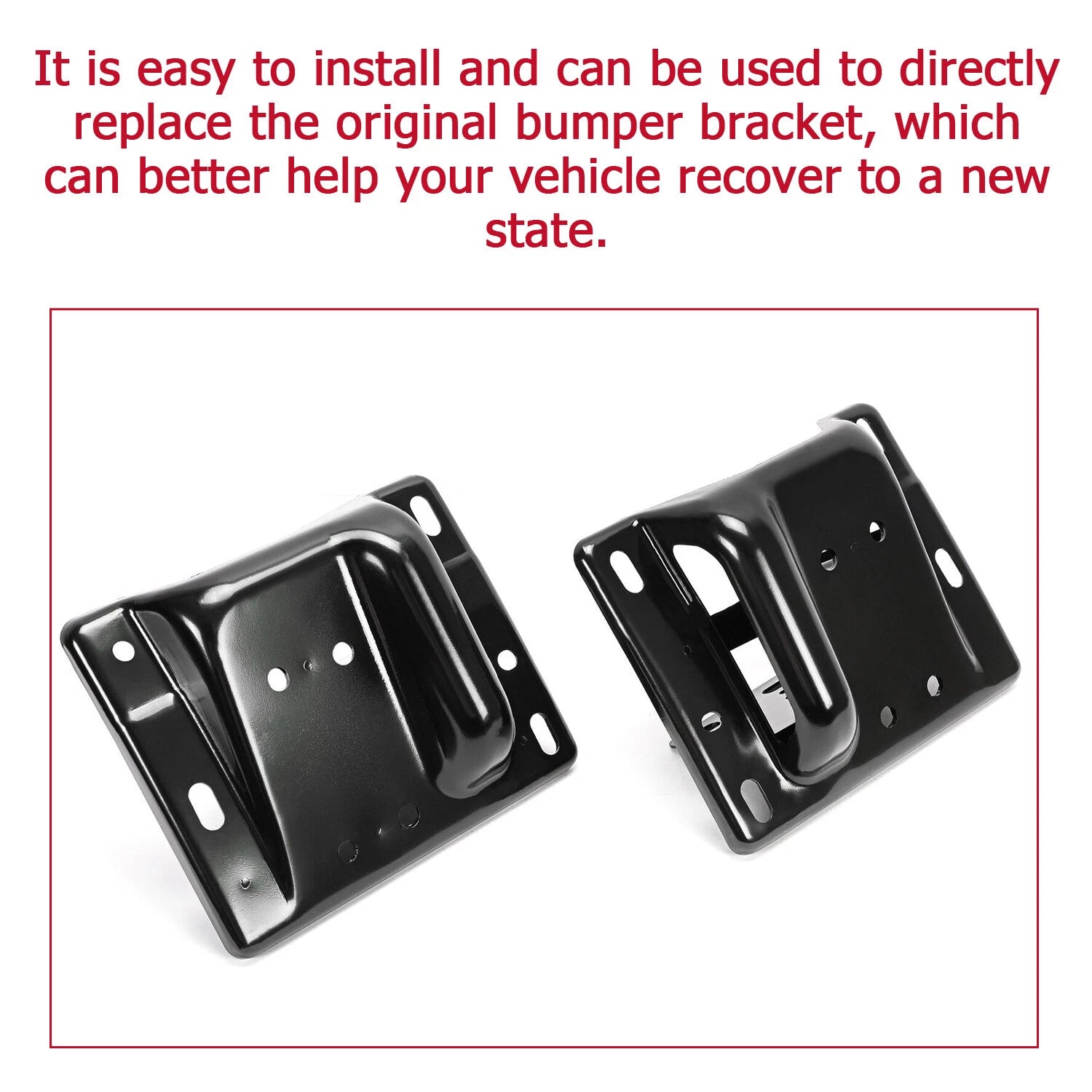 Set of 2 Front Bumper Brackets for Dodge Ram 2500 (2003–2010, 2011–2018)