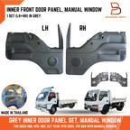 Grey Inner Front Door Panel Manual Window for Isuzu NPR NKR NQR ELF (95-05)