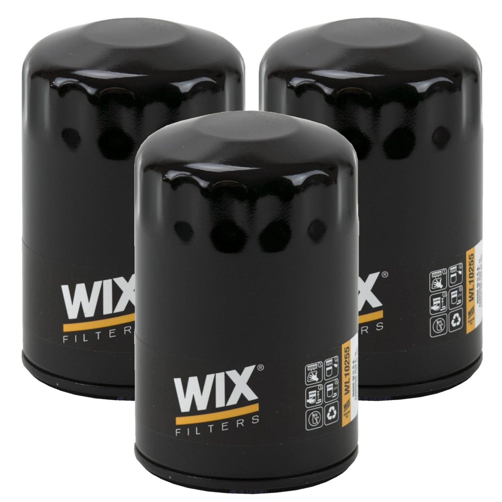 Set of 3 Engine Oil Filters for Buick Cadillac Chevrolet GMC (FI)