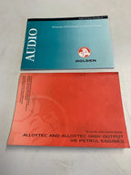 Service Booklet & Blaupunkt Audio Handbook for Holden VZ WL Commodore (2005)