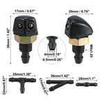 2X Windshield Washer Nozzle for Toyota (2010–2023) with Gasket Connectors