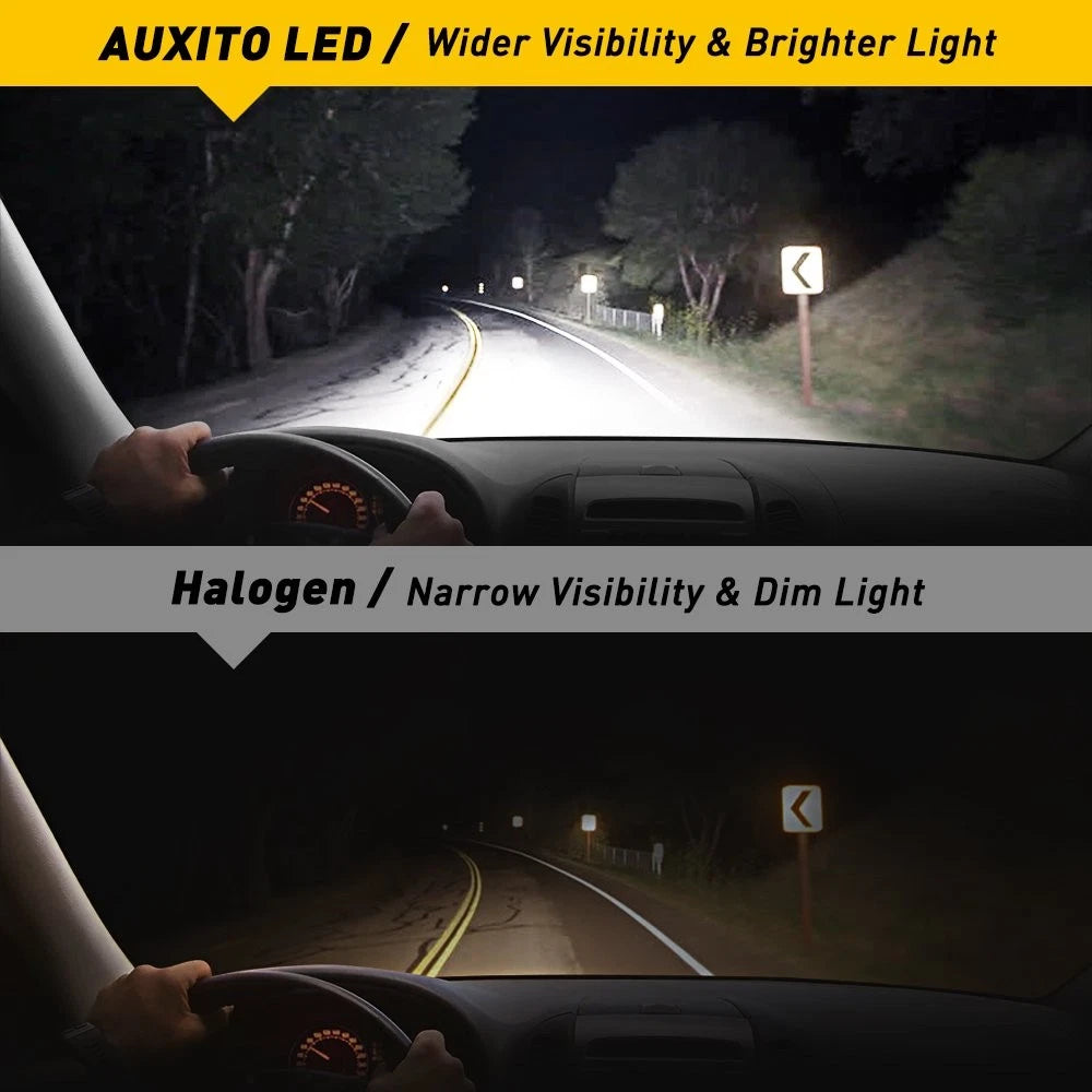2X LED Headlight Lamps for Auto High Beam (9005 HB3)