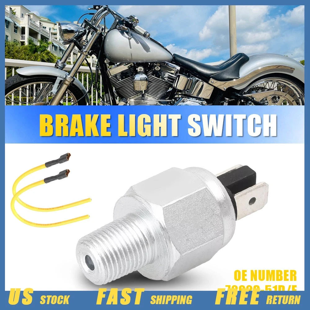 Hydraulic Rear Stop Brake Light Switch for Harley Touring FLH FXD FXR (2003–2014)