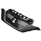 Front Bumper Upper Grille for Nissan Versa Note (2017–2019) Black Plastic