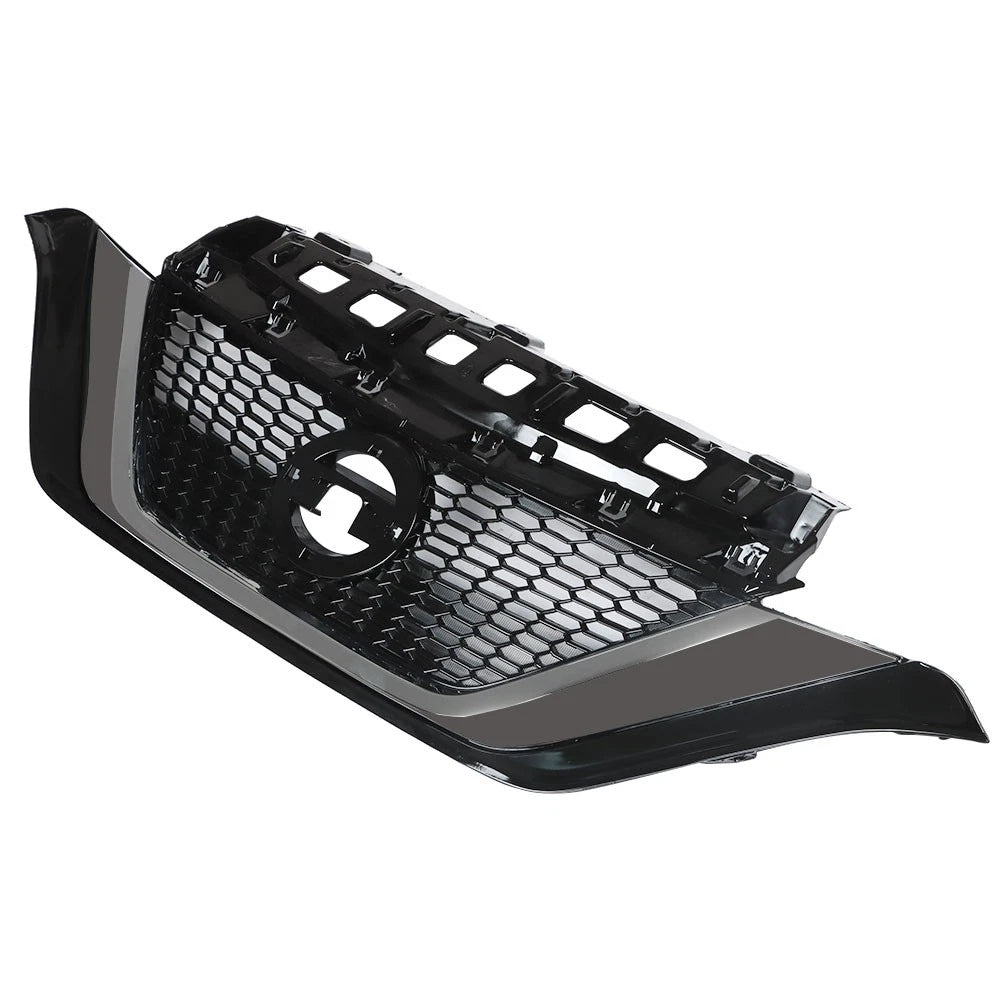 Front Bumper Upper Grille for Nissan Versa Note (2017–2019) Black Plastic