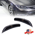 Set of 2 Smoked Lens Front Bumper Side Marker Lights for Chrysler 200 (2015–2017)