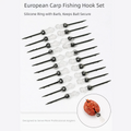 Bait Spike Fishing Hook Sting Pin for Carp (with Clear Stops, Rubber Corn Rig)