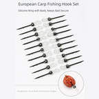 Bait Spike Fishing Hook Sting Pin for Carp (with Clear Stops, Rubber Corn Rig)