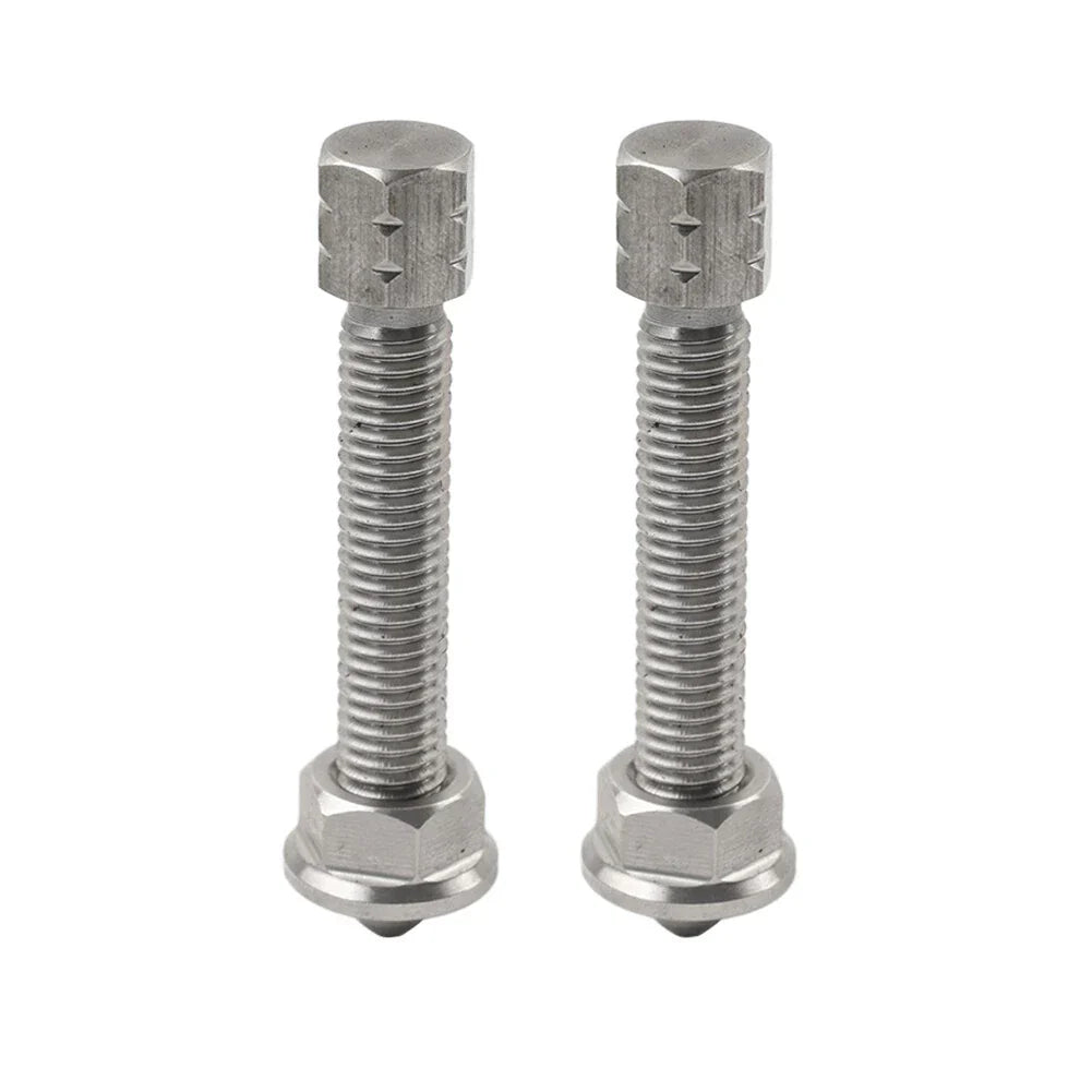 Stainless Steel Chain Adjuster Bolts for Yamaha Honda WR YZ YZF (1985-2023)
