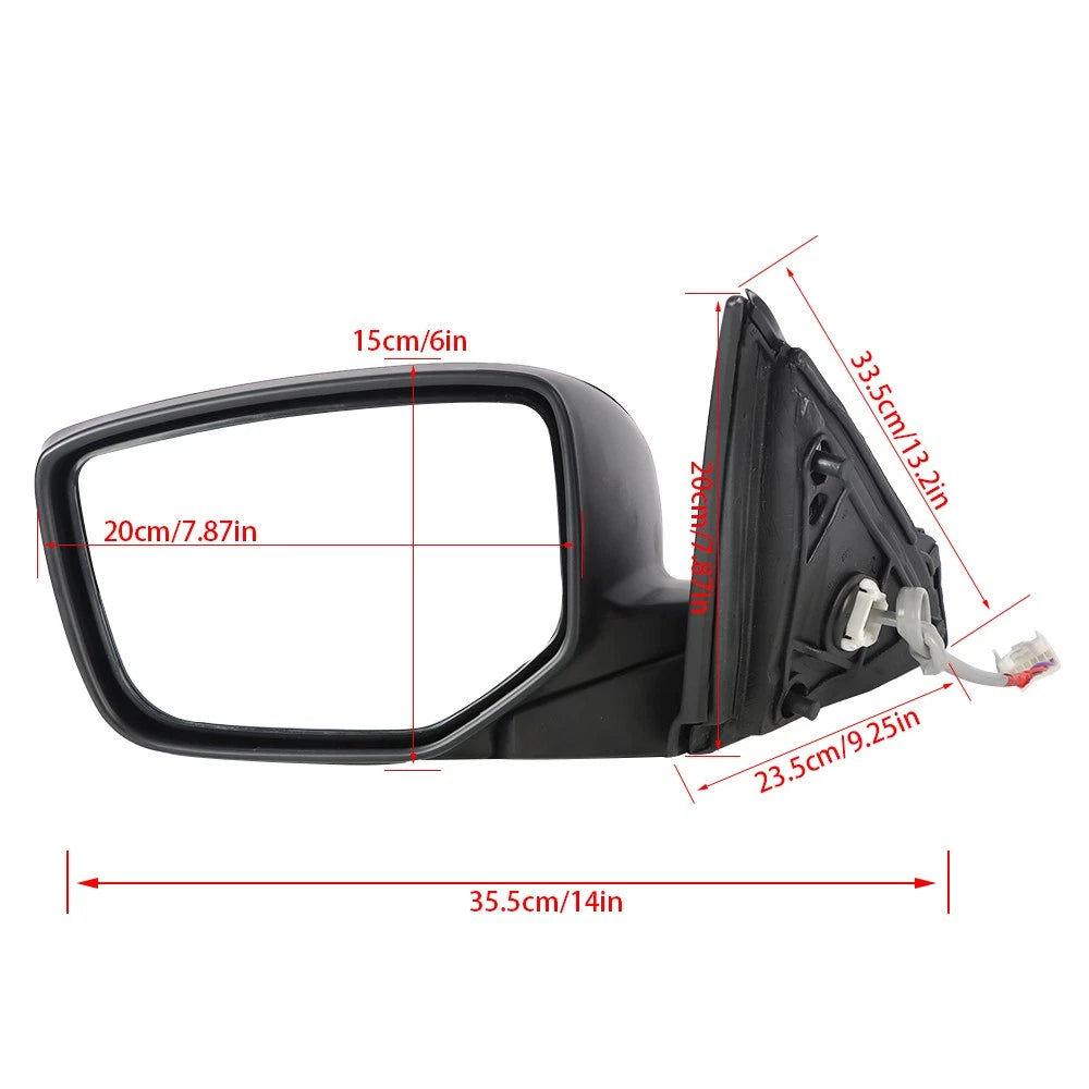 Rearview Mirror for Honda Accord (2013-2016) Black Left Side