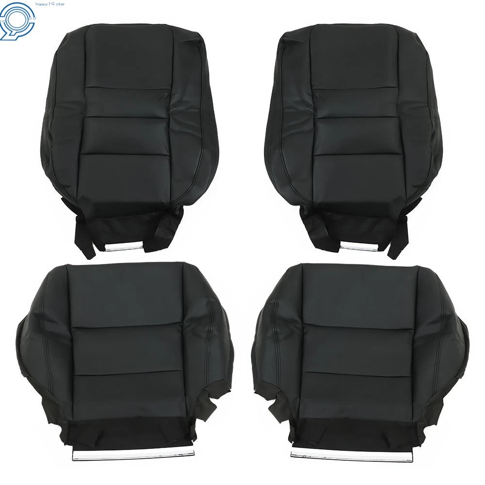 Set of 2 Leather Seat Covers for Honda Accord (2008–2012) Black