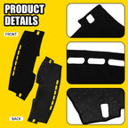 Dash Pad Cover Mat for Toyota Corolla (2009–2013) Anti-Slip