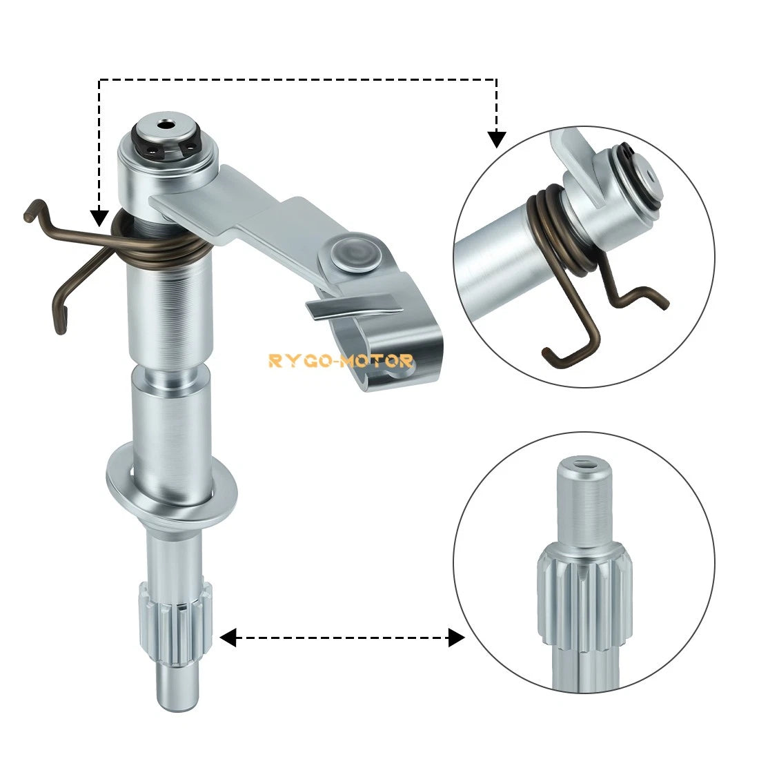 Clutch Actuator Lever Shaft Arm Push Rod for Yamaha Raptor 660 (2001–2005)