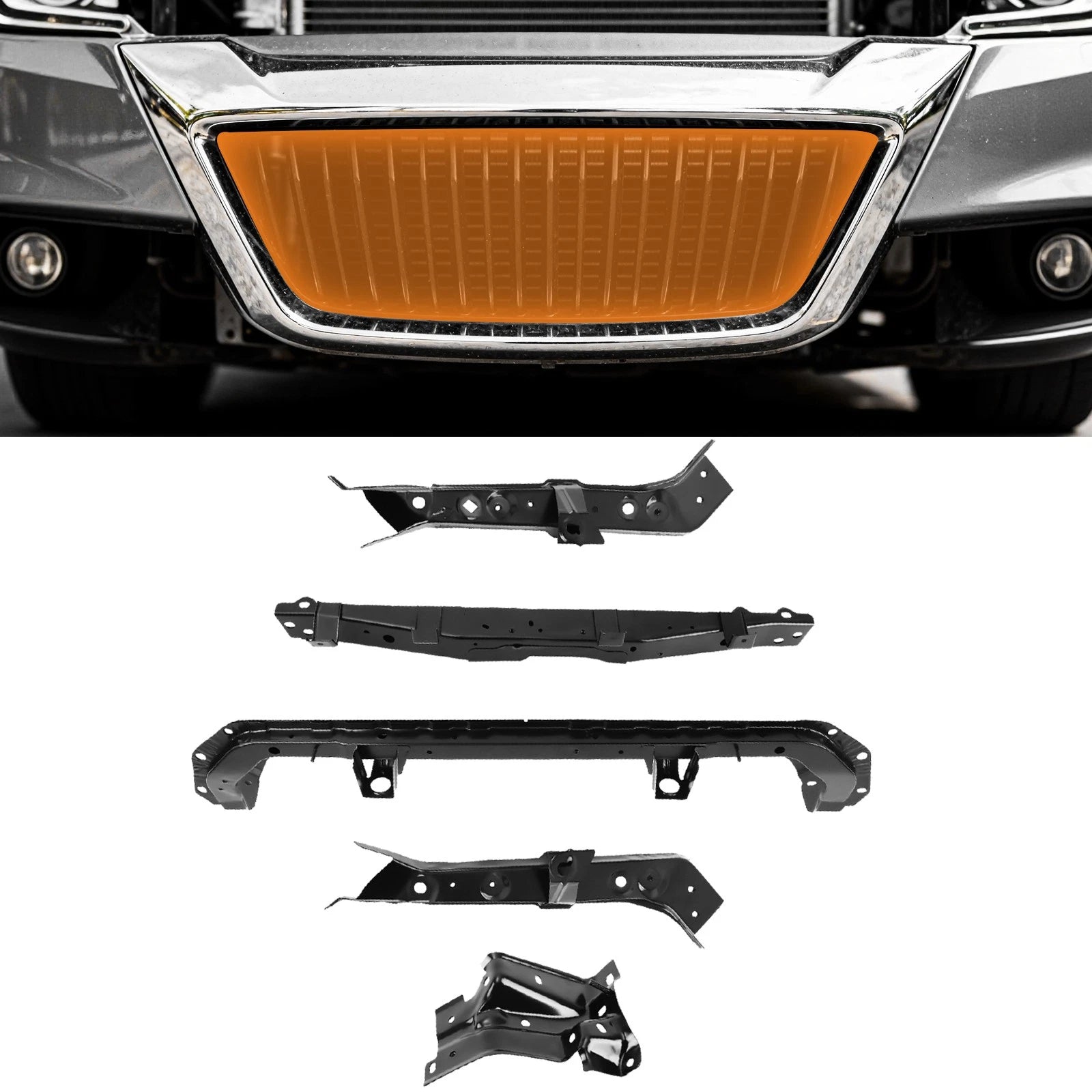 Set of 5 Radiator Core Support Brackets for Nissan Rogue (2014–2020) 625115HA0A