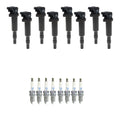 Set of 8 Ignition Coils & NGK Platinum Spark Plugs for BMW 550i (2011–2017)