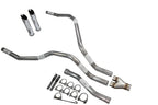 Dual Exhaust Y Pipe 2.5" for Nissan Titan (2004–2006) Slash Cut Tip
