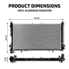 Aluminum Cooling Radiator for Chrysler Town & Country (2005–2007)