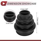 Outer CV Joint Boot Kit with Clamps for BMW 535i (2008–2010) - 33217572446