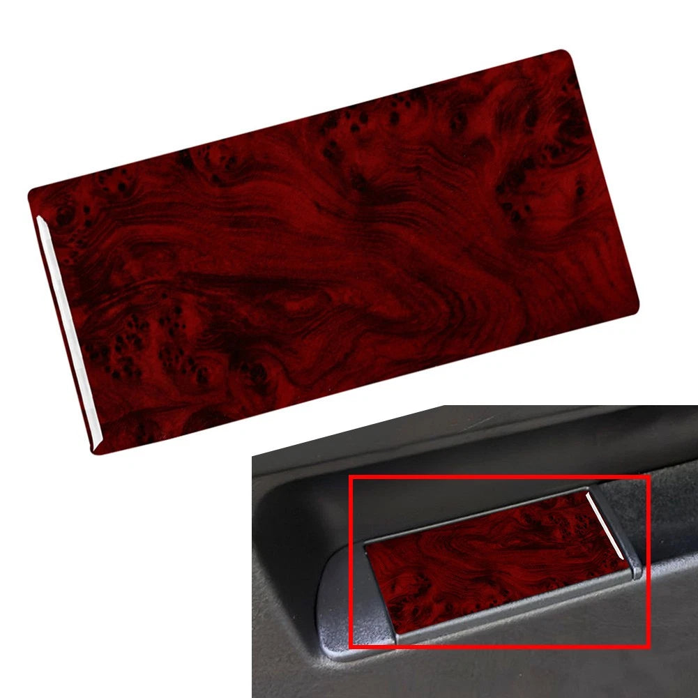 Driver Door Storage Panel Cover Trim for BMW 3 Series E36 (1994–1996) Red Wood Grain