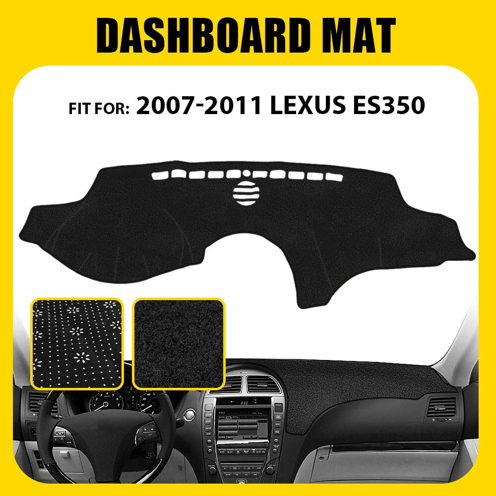 Dash Mat for Lexus ES350 ES250 (2007–2011) Black