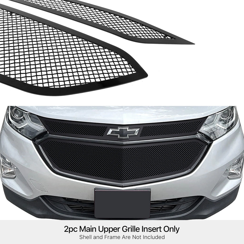Honeycomb Style Upper Black Mesh Grille Insert for Chevy Equinox (2018-2021)